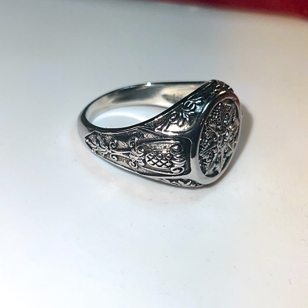 925 Silver Statement Ring Size 10.5 - image 3